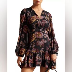 Piara Ruffle Asymmetric Mini Dress